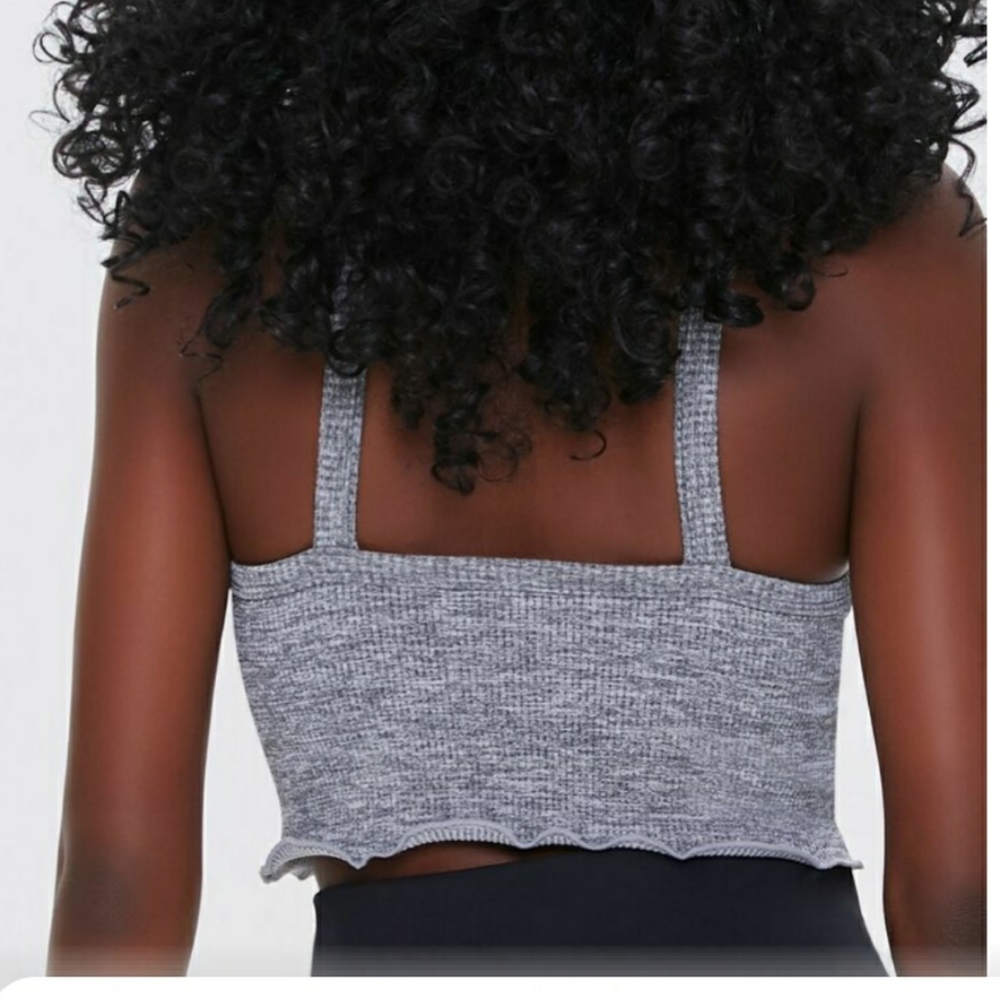 Forever 21 Seamless Ribbed Sports Bra